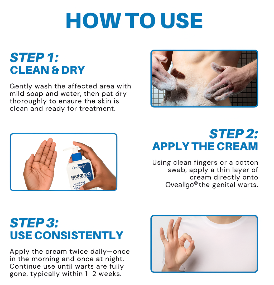 Oveallgo® NanoLipo HPV Genital Warts Eraser Cream Pro