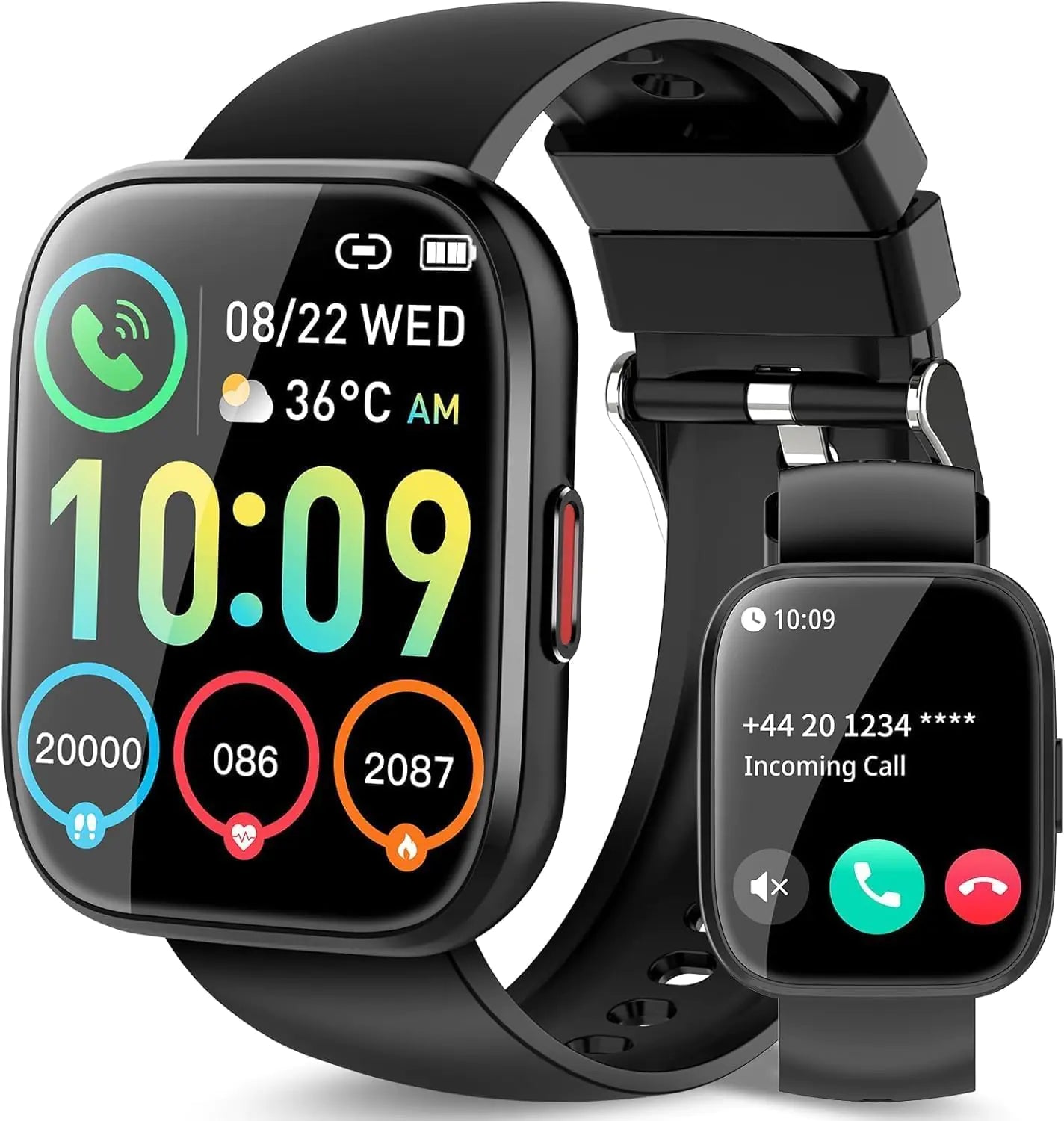 Ddidbi Smart Watch Fitness Tracker with Dail Calls Speaker 1.85" TFT-Touch Screen Smartwatch 112 Sport Modes Activity Tracker with Heart Rate Monitor IP68 Waterproof Pedometer Watch for Women Men