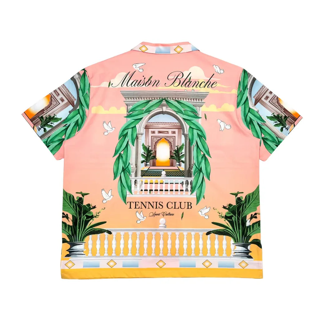 Civilized Mens Maison Blanche Tennis Club Shirt and Shorts Set