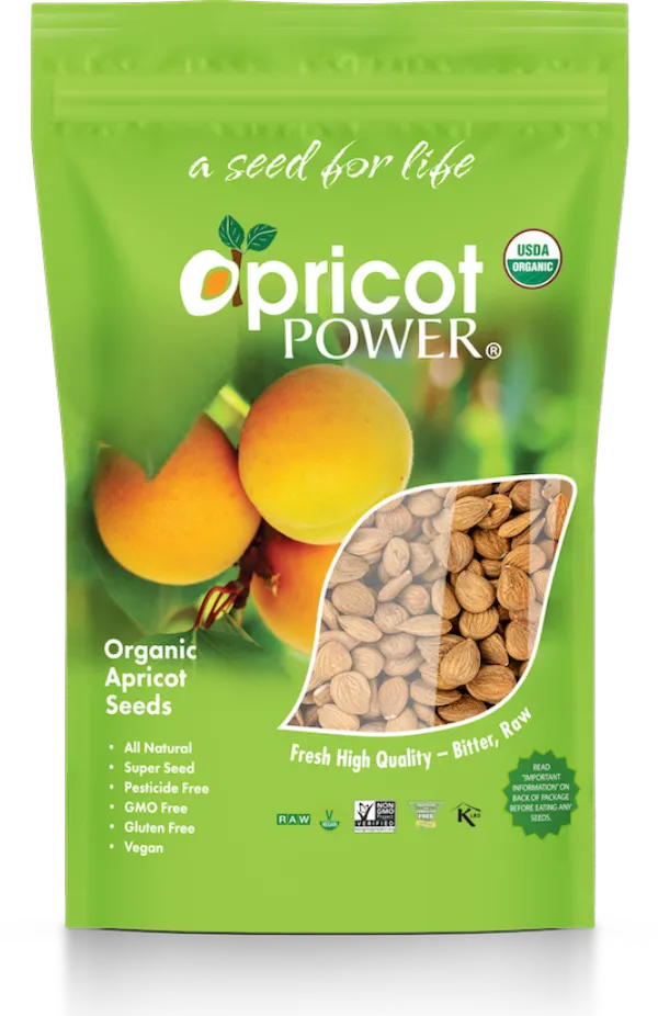 Turkish Organic Bitter Raw Apricot Seeds - 32 oz.