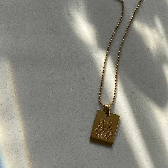 New Stylish Hiphop Word Pendant Necklace