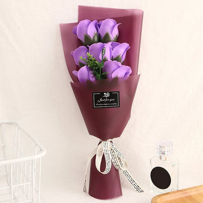 New Soap Flower Artificial Rose Bouquet