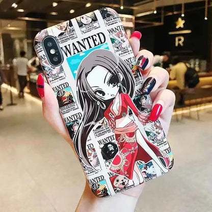 One Piece Luffy x Queen Anime IMD Phone Case for iPhone