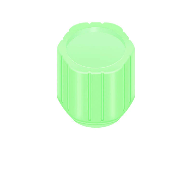 20-Pack Neon Green Glow Tire Valve Caps – No Battery Needed, Universal Fit