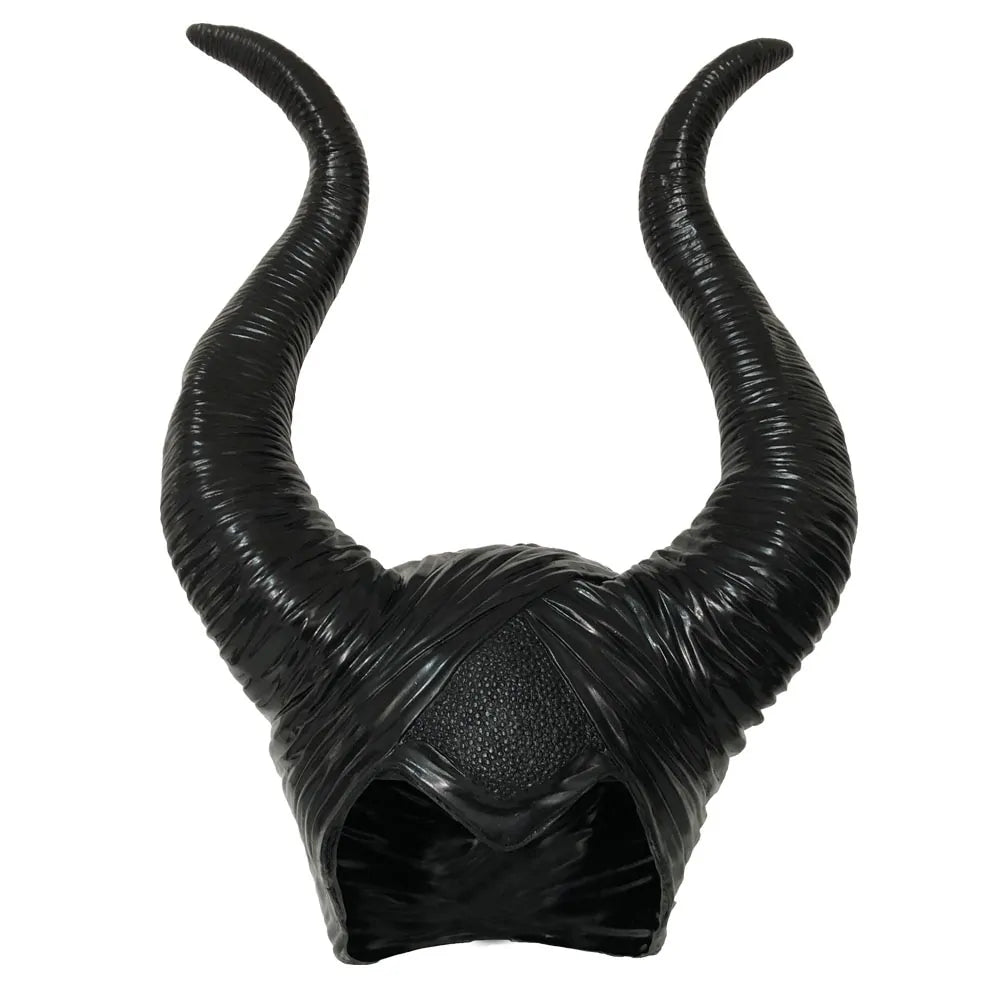 Girls Horns Hat Black Queen Cosplay Headpiece