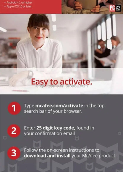 McAfee Internet Security PC Antivirus Computer Protection McAfee Antivirus Software McAfee Internet Security 1 year 10PC