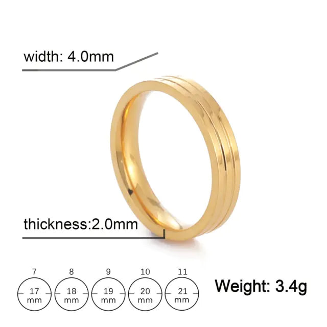 Stainless Steel Couple Ring