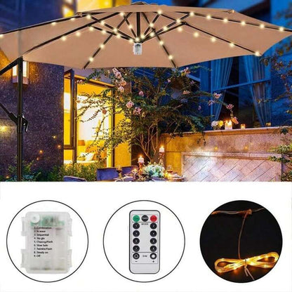 1PC Patio Umbrella Lights Cordless Outdoor Lighting