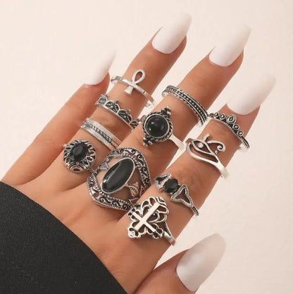 Goth Rings Set