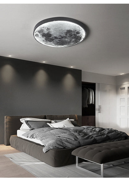 Moon Wall Lamp Modern LED Lights Remote Control Decoration For Bedroom Living Dining Room Wall Decor Modern Art Design Style