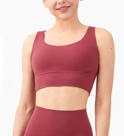 Breathable Fabric Nylon Yoga Tops