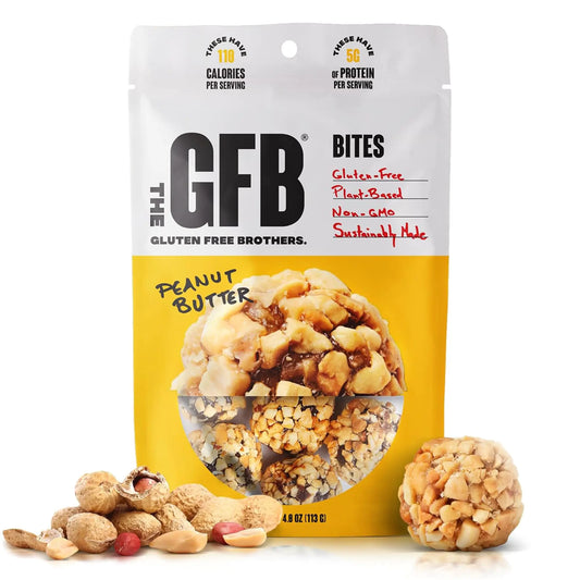 The Gluten Free Bar Protein Bites Peanut Butter Vegan Dairy Free Non GMO Soy Free 4 Ounce (Pack of 1)