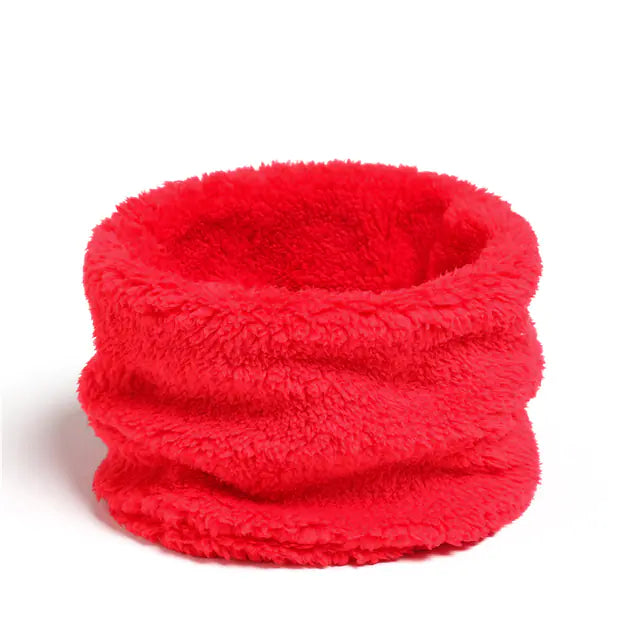 Solid Thick Plush Ring Scarf