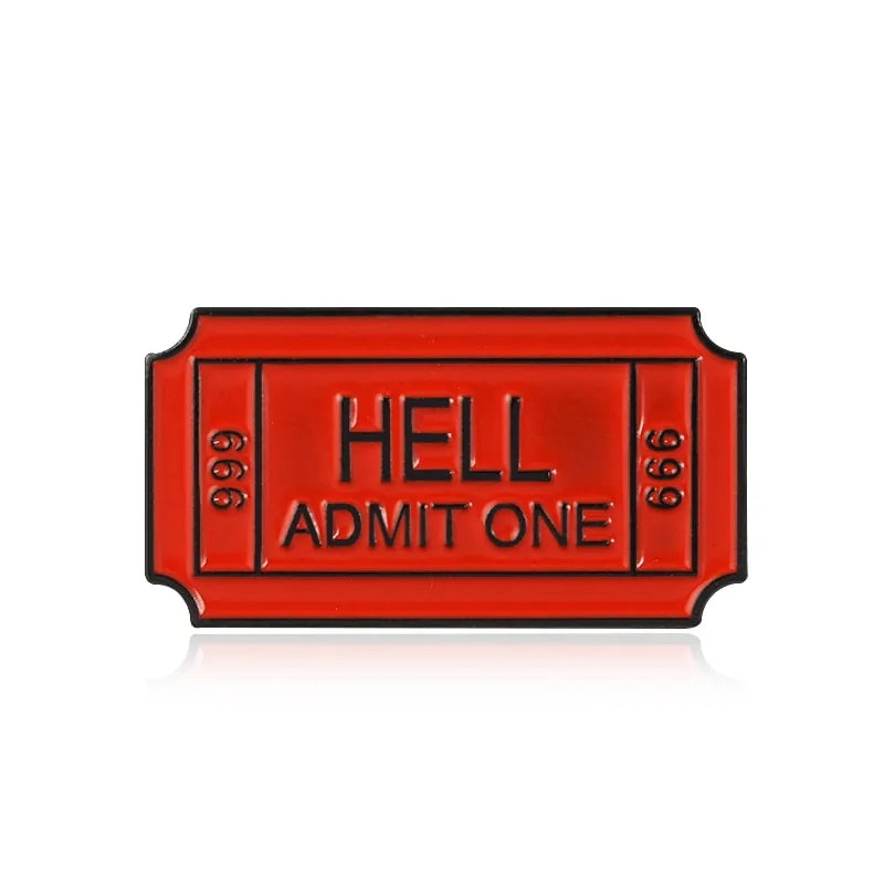 Movie Ticket Badge and Pin