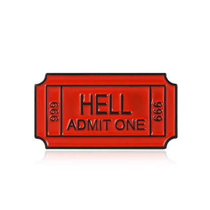 Movie Ticket Badge and Pin