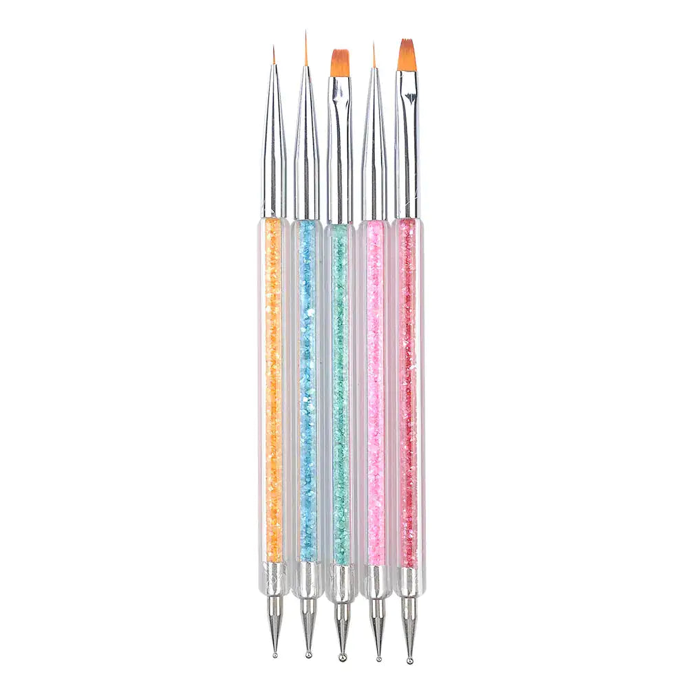 Gel Liner Polish Brush Set Nail Art Dotting Tools