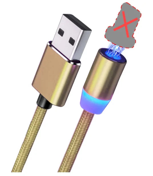 KEYSION LED Magnetic Fast Charging USB Cable