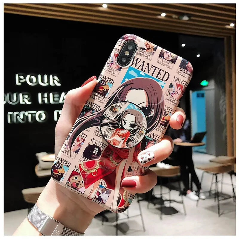 One Piece Luffy x Queen Anime IMD Phone Case for iPhone