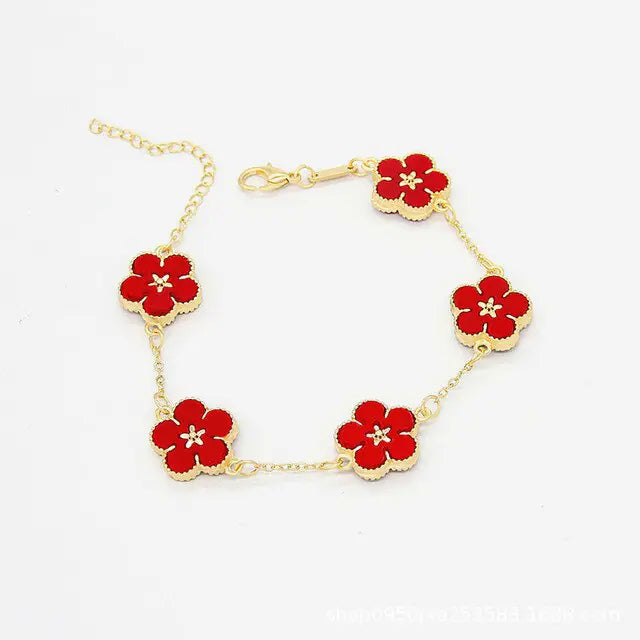 18k Gold Plating Flower Bracelets