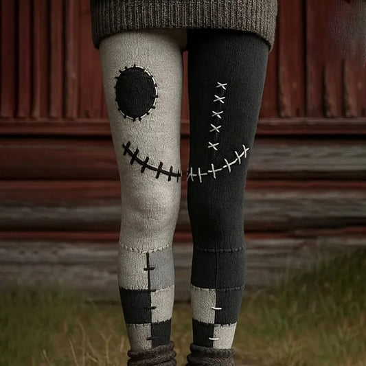 Women's Halloween Ghost Face Pattern Casual Leggings