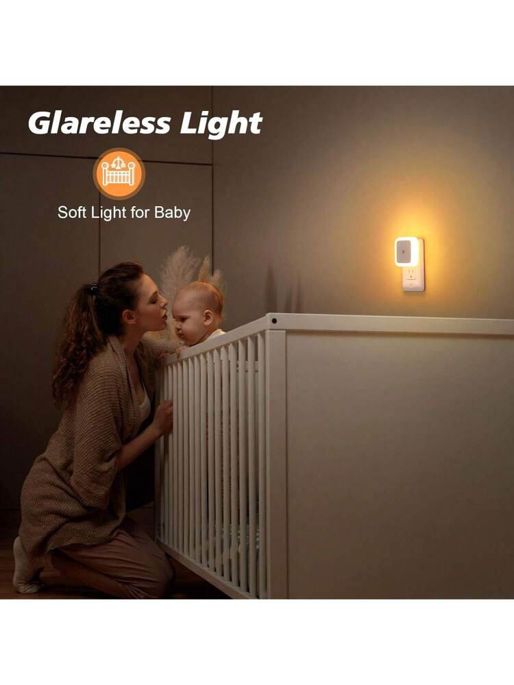 Led Night Light Plug-In Wall Lamp, 1 Pack