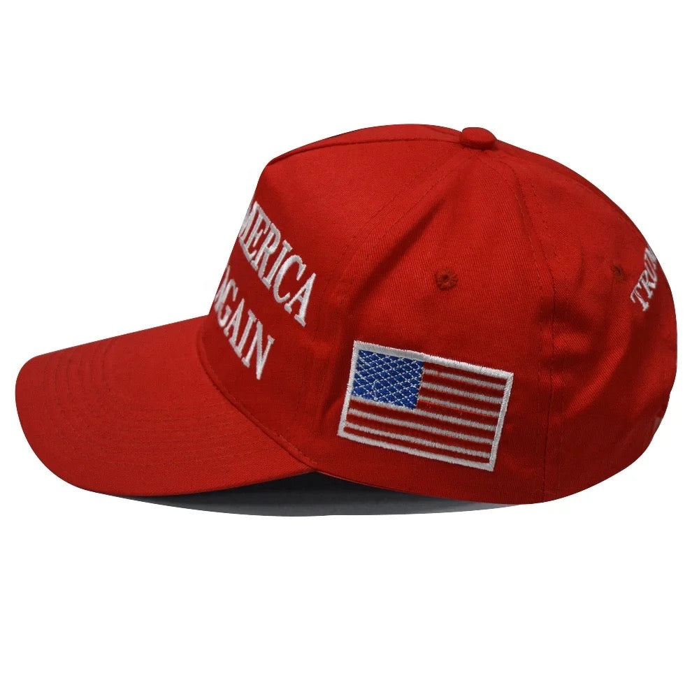 Make America Great Again Caps USA T*R*U*M*P 5 panel MAGA Baseball Caps with 3D Embroidery