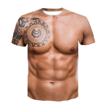 3D Print Fake Muscle T-shirt