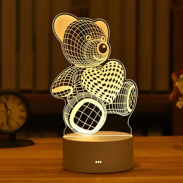 Kids 3D LED Creative Night Lamp