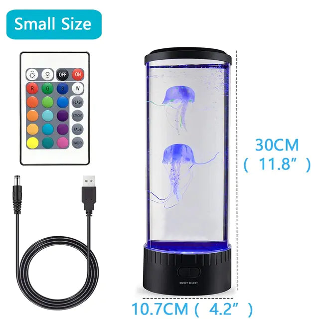 Jellyfish Lamp LED Night Light Remote Control I U240 Private Listing