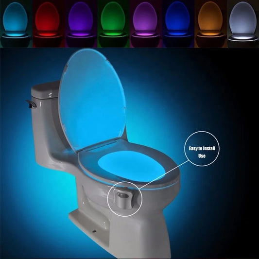 Motion Sensor Toilet Night Light 8 Colors