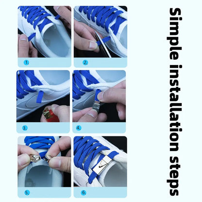 Press Lock Elastic Shoe Laces