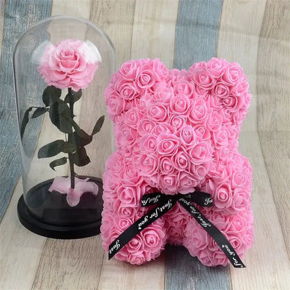 Rose Bear Foam Teddy Bear