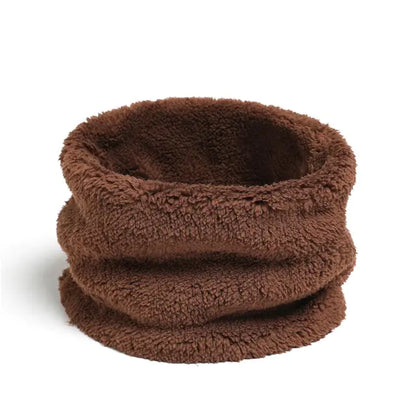 Solid Thick Plush Ring Scarf