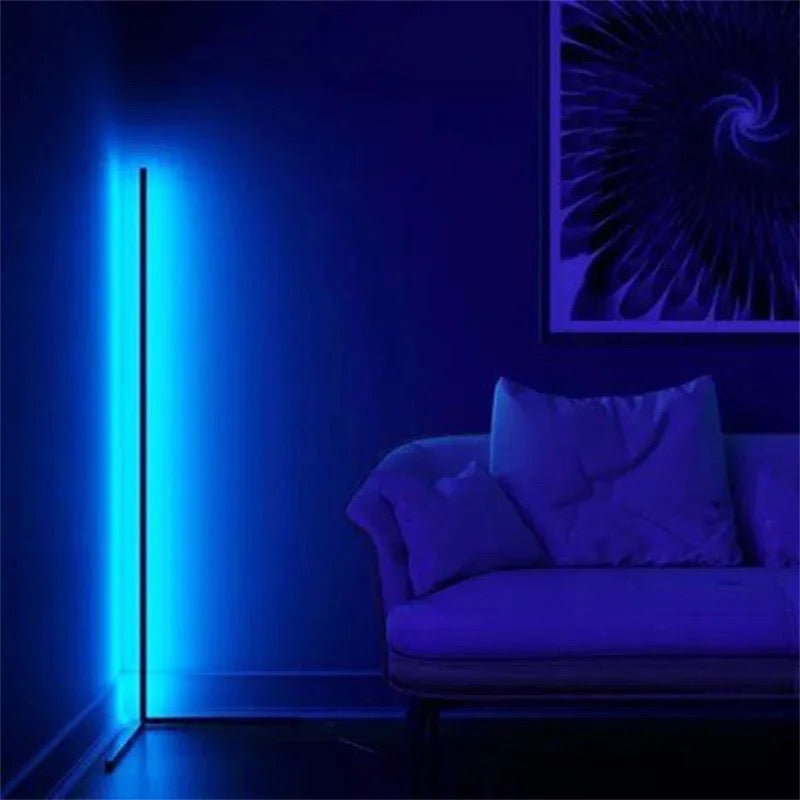 MGlobal LED RGB Corner Floor Lamp Multi Color with Remote Control