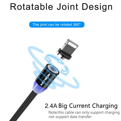 KEYSION LED Magnetic Fast Charging USB Cable