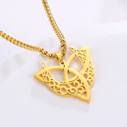 Triquetra Moon Pentagram Necklaces