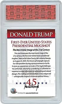 Trump Mugshot Collector Trading Card