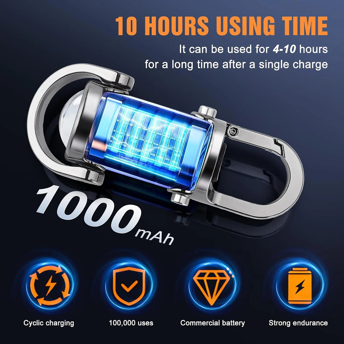 Rechargeable Mini Keychain Pocket Torch