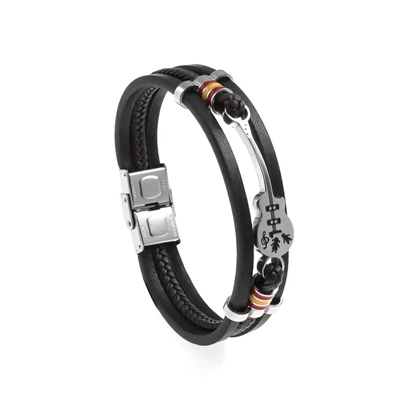 Classic Hand Woven Multi-Layered Leather Bracelet