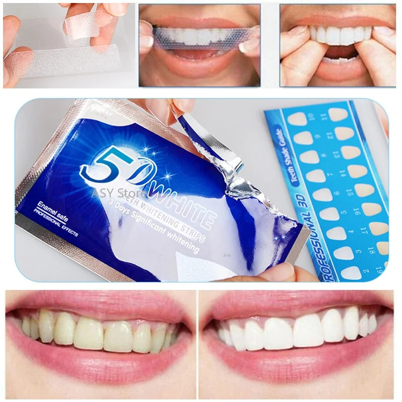 Gel Teeth Whitening Strips White Tooth Dental kit