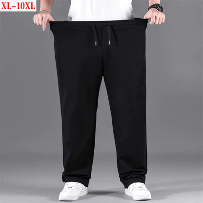 Oversized Black Casual Pants Men&#39;s 10XL Sweatpants Korean