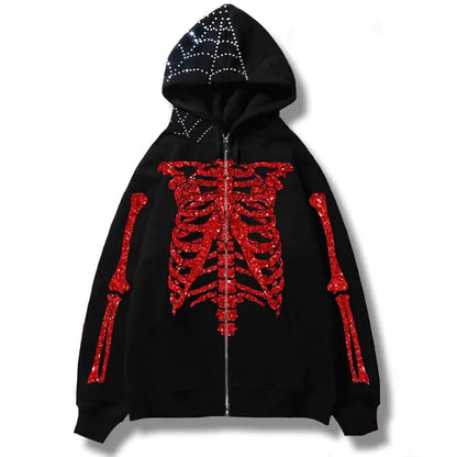 Men's Streetwear Skull Hoodies