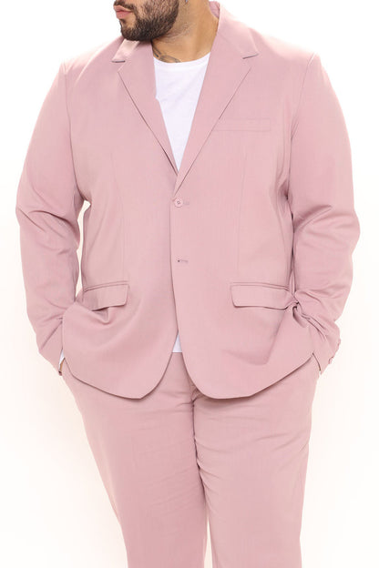 The Modern Stretch Suit Jacket - Pink