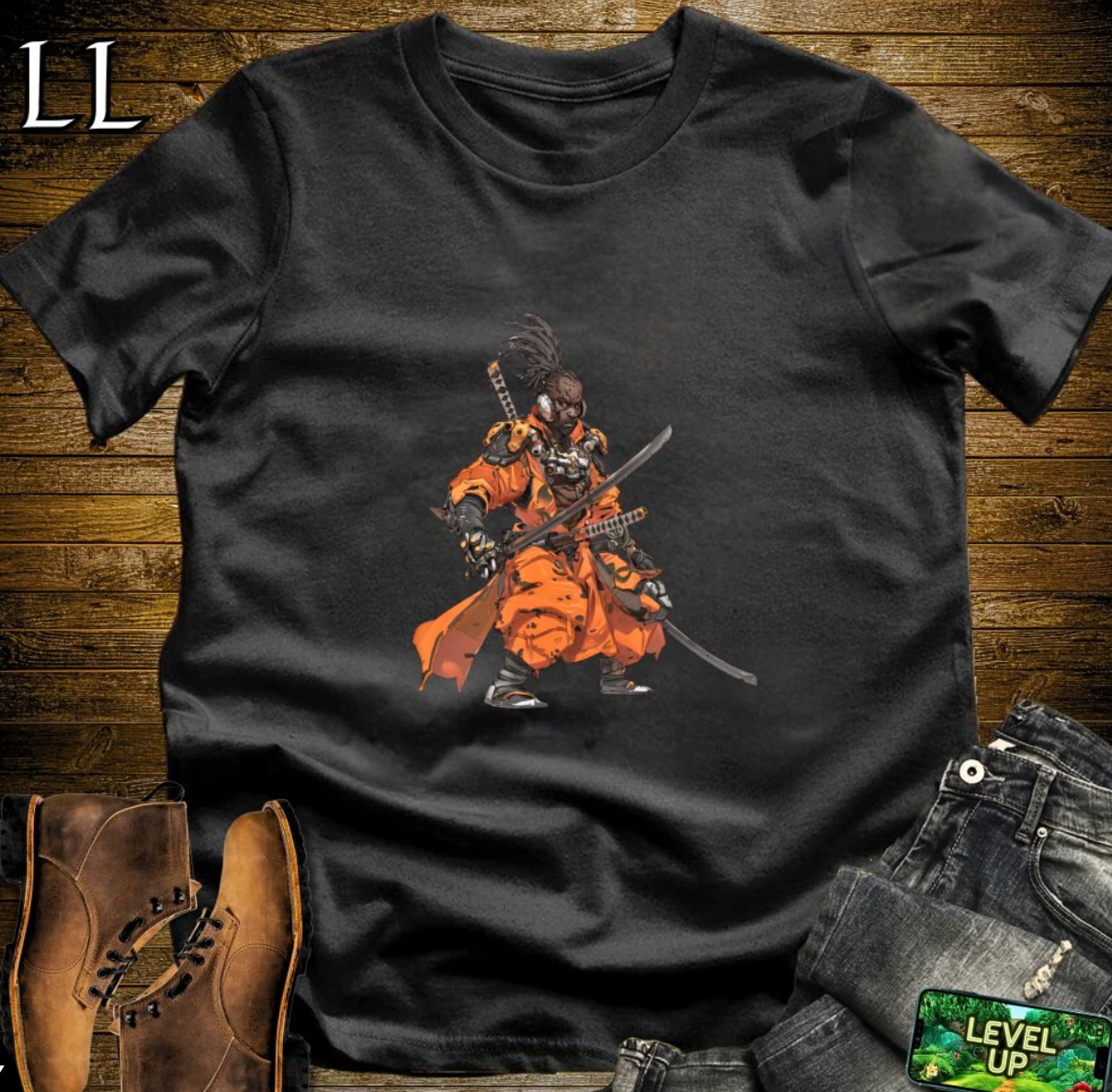 African Samurai Softstyle Tee