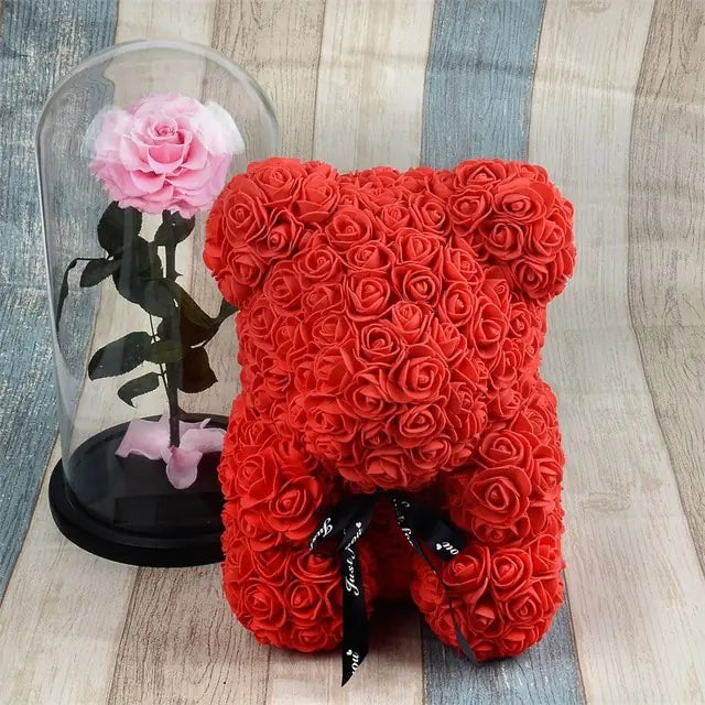 Rose Bear Foam Teddy Bear