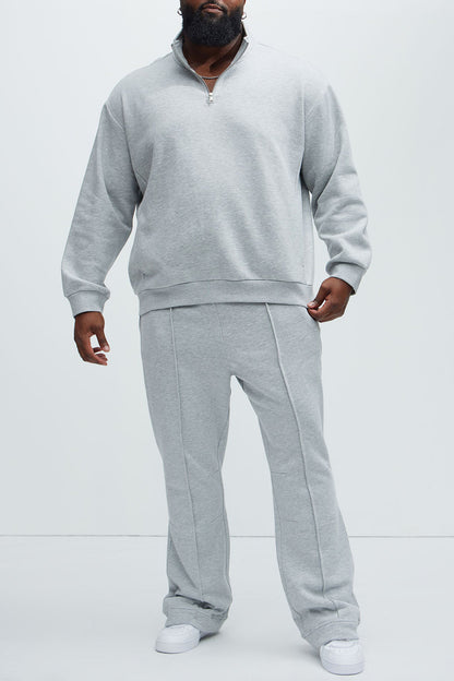Quarter Zip Collar Sweatshirt