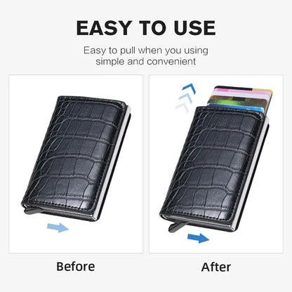 Men Smart Wallet Rfid Safe Anti-theft Holder Women Small Purse