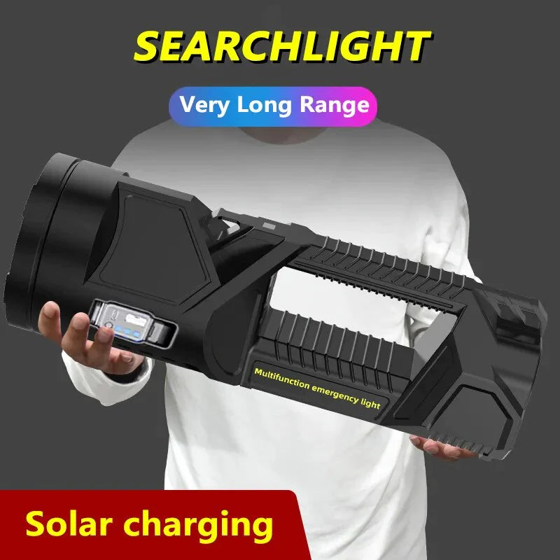 Solar High-Power Multifunctional Flashlight