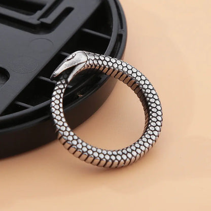 Retro Norse Mythology Men Ouroboros Ring