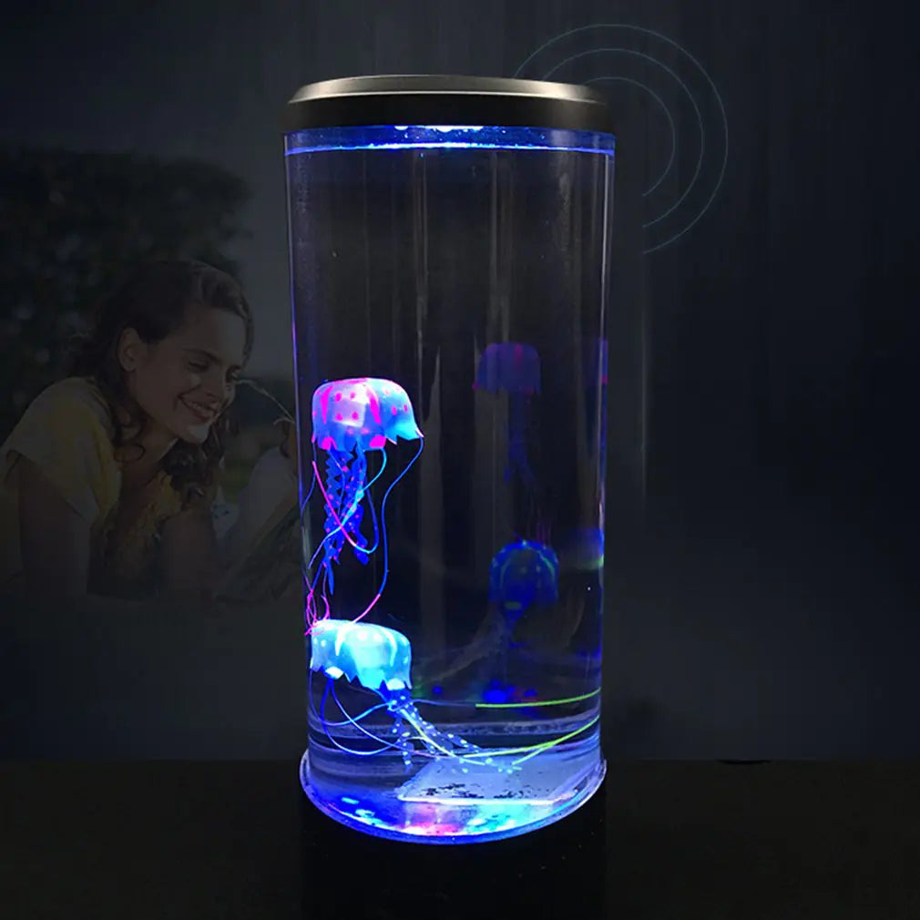 Jellyfish Lamp LED Night Light Remote Control I U240 Private Listing